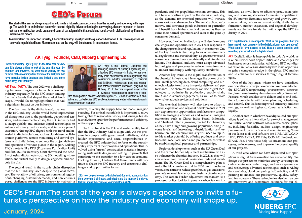 CEO’s Forum: The start of the year is always a good time to invite a futuristic perspective