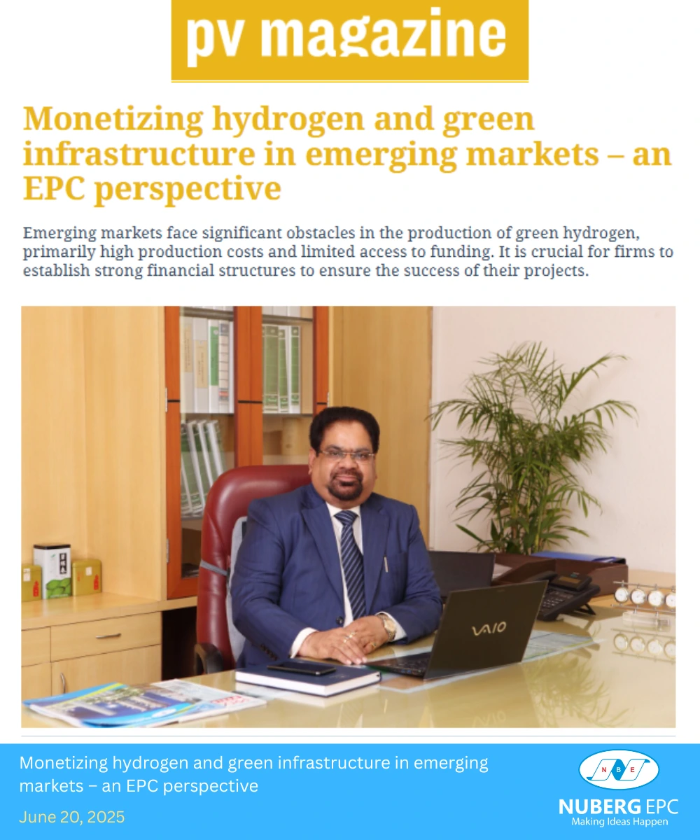 Monetizing hydrogen and green infrastructure in emerging markets – an EPC perspective 