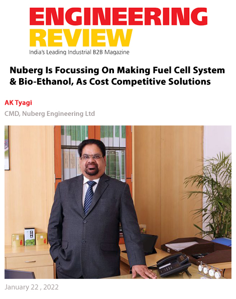 AK Tyagi, Chairman & Managing Director, Nuberg Engineering Ltd., interview with Engineering Review