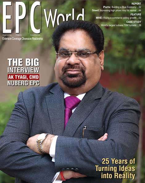 Success story of Mr. AK Tyagi, CMD, Nuberg Engineering Ltd., featured as a cover story by EPC World