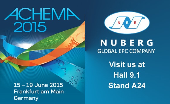 Nuberg ACHEMA Banner 2015 - Frankfurt, Germany