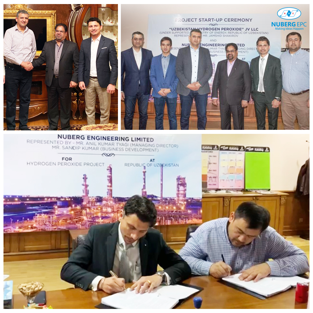 Nuberg EPC bags 85 TPD Hydrogen Peroxide Plant Project in Uzbekistan