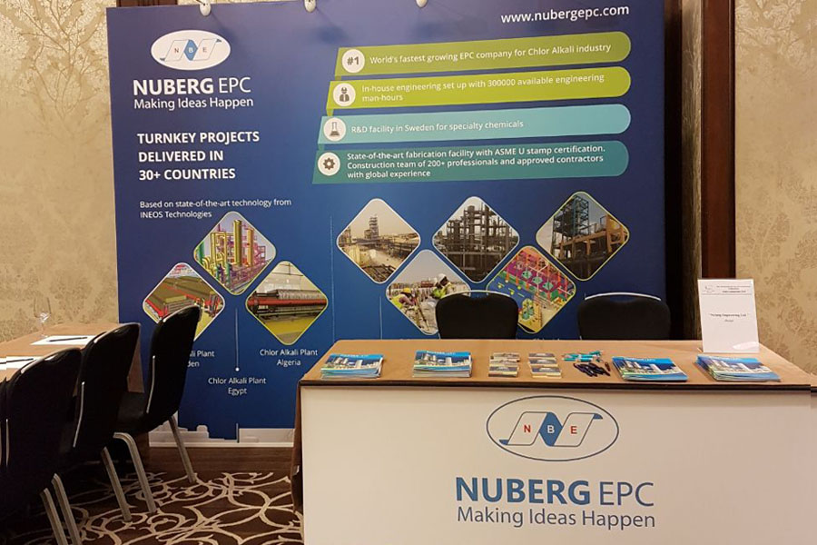 Nuberg stand, Ruschlor's International Conference Chlorine and its Derivatives, Moscow, Russia